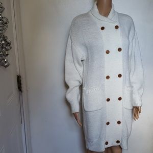 VINTAGE 1980'S ORGANICALLY GROWN COAT SWEATER
